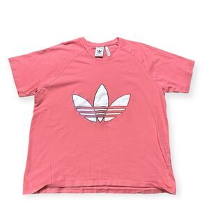 Adidas Originals Graphic T-Shirt Women’s XL Rosa Pink Short Sleeve Top